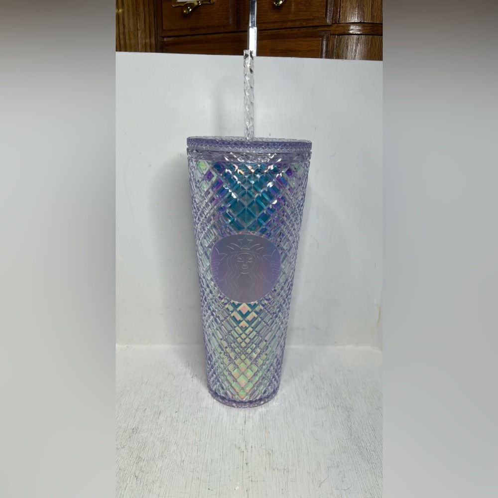 Starbucks Iridescent 24 oz Tumbler With Straw